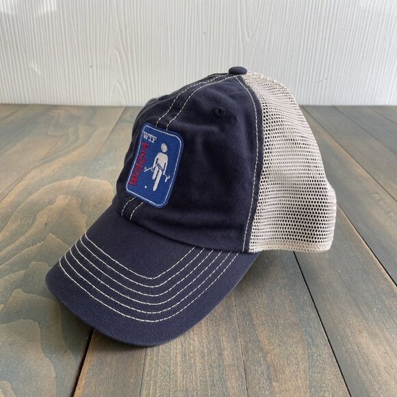Regular Guy WTF Tour PGA Parody Funny Adjustable Blue Golfer Trucker Hat (HT1) - Picture 3 of 7
